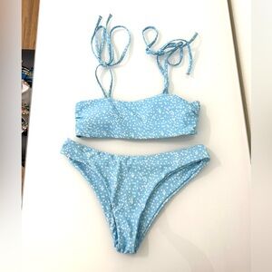 Light Blue Floral Bikini